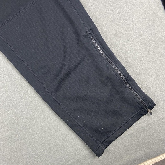 Nike Dri Fit Sweatpants Mens Size Large L Black Polyester Zip Cuff Performance - Picture 14 of 16